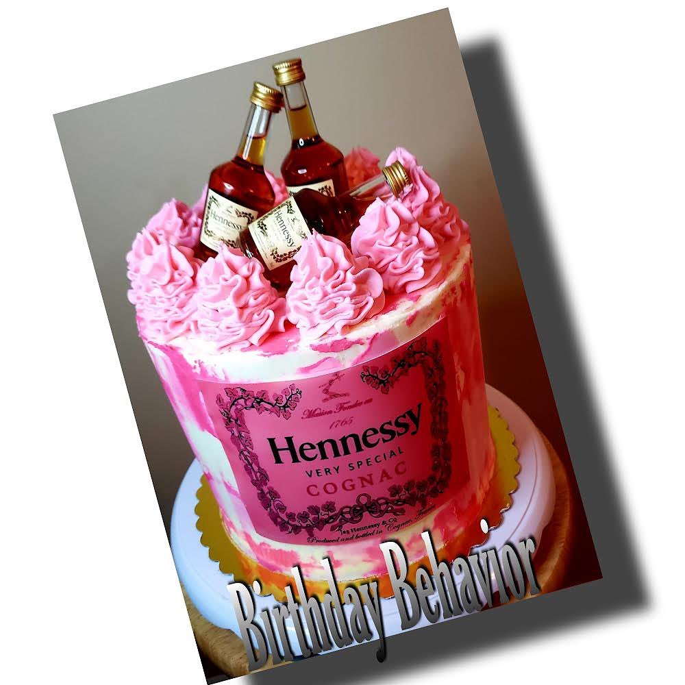 how to make a hennessy bottle cake