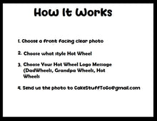 Load image into Gallery viewer, Custom Father&#39;s Day Hot Wheels Label w/ Your Photo