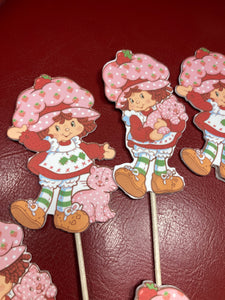 Strawberry Shortcake Cupcake Toppers Decoration Original