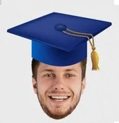 Load image into Gallery viewer, Graduation Face Cupcake Toppers w/Your Photo