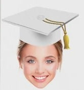 Graduation Face Cupcake Toppers w/Your Photo