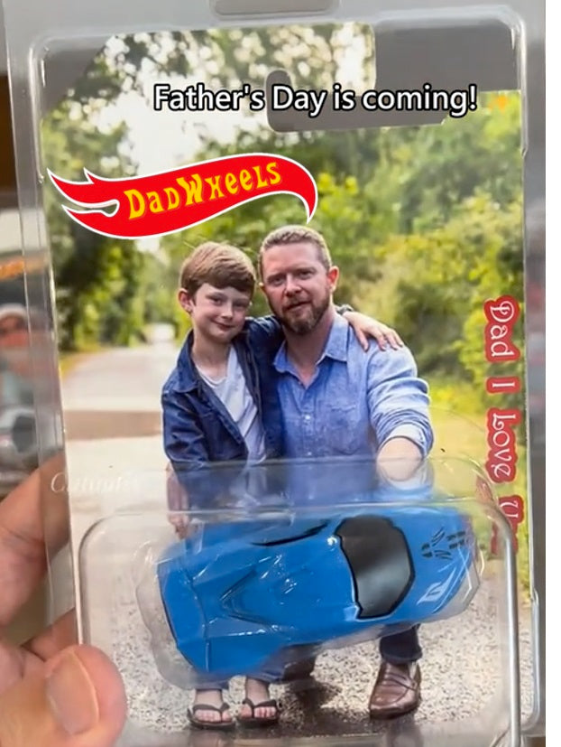 Custom Father's Day Hot Wheels Label w/ Your Photo