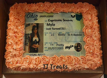 Load image into Gallery viewer, Your State Drivers License Edible Cake Topper Image Decoration